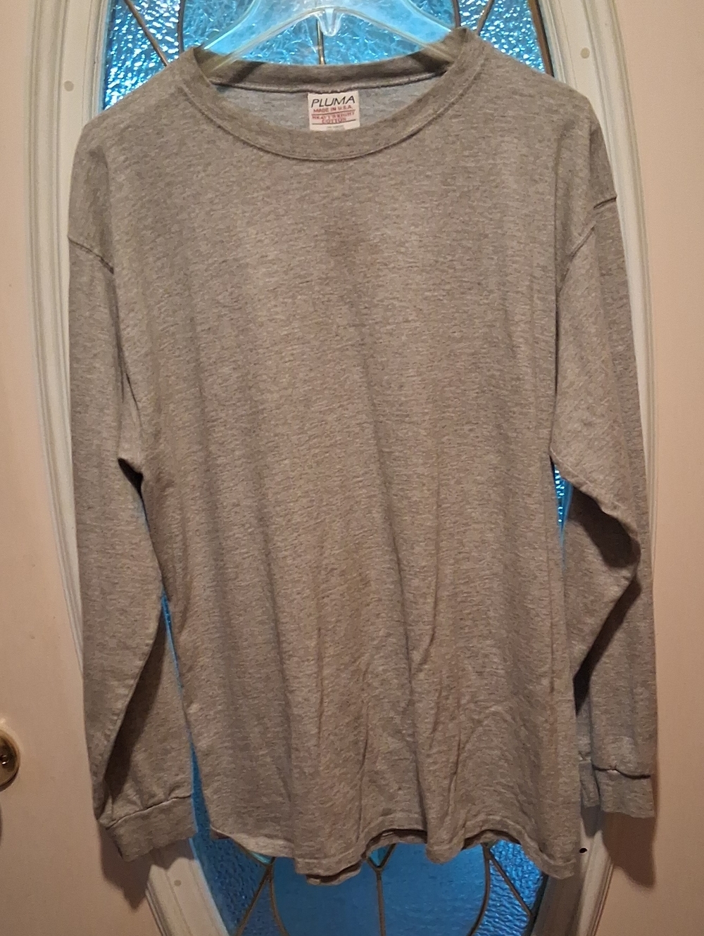 Men's Long-Sleeve Crewneck Shirt - Gray